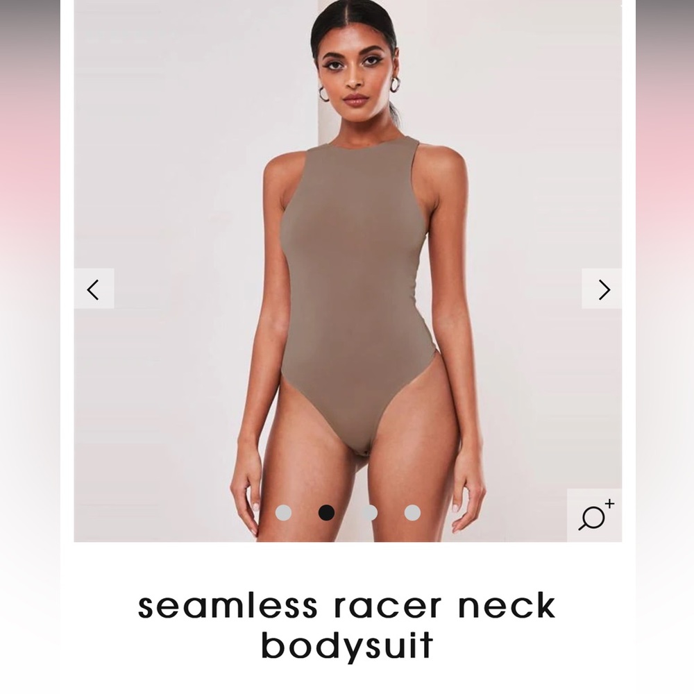 MissGuided Seamless Racer Neck bodysuit *in black*